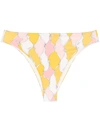 EMILIO PUCCI LOSANGHE PRINT HIGH-RISE BIKINI BOTTOMS