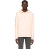 Apc Logo-print Drawstring Hoodie In Fab Pale Pink