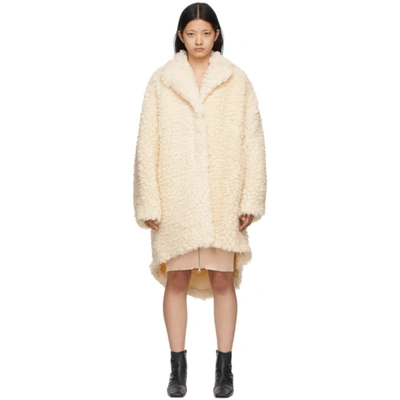 Faux shearling cocoon coat shop
