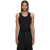 BALENCIAGA BLACK JERSEY TANK TOP