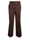 VICTORIA VICTORIA BECKHAM CROPPED FLARED TROUSER,WTR002957A TOFFEEBROWN