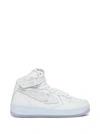 Enterprise Japan Rocket White Leather Sneakers With Logo In White