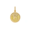 BURBERRY GOLD MARBLED RESIN S ALPHABET CHARM