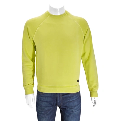 Ermenegildo Zegna Long-sleeve Cotton Fleece Sweatshirt In Yellow