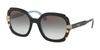 Prada Etiquette 54mm Square Sunglasses In Black,blue,brown,grey