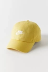 Nike Sportswear Heritage86 Futura Washed Baseball Hat In Gold