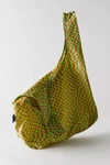 Baggu Standard Reusable Tote Bag In Green Trippy Checker