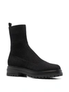 Gianvito Rossi Black Bouclé Torrance Sock Boots