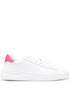 MSGM CONTRASTING HEEL-COUNTER SNEAKERS