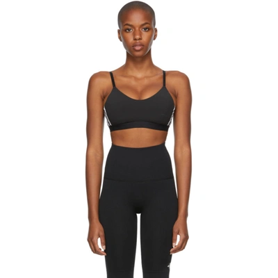 Adidas Originals Womens Adidas All Me 3-stripe Bra In Black/white