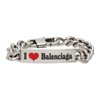 BALENCIAGA SILVER PLATE GOURMETTE BRACELET