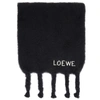 LOEWE BLACK MOHAIR SCARF