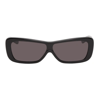 Flatlist Eyewear Black Veneda Carter Edition Disco Sunglasses In Black Solid/solid Le