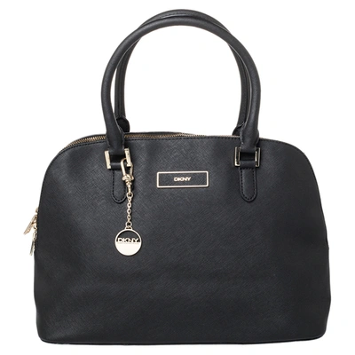 Pre-owned Dkny Black Leather Satchel
