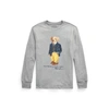 Polo Ralph Lauren Kids' Polo Bear Cotton Long-sleeve Tee In Classic Grey Heather