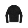 Ralph Lauren Cable-knit Cotton Sweater In Polo Black