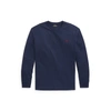Ralph Lauren Classic Fit Jersey Long-sleeve T-shirt In Medieval Blue Heather