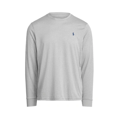 Ralph Lauren Custom Slim Fit Performance T-shirt In Andover Heather