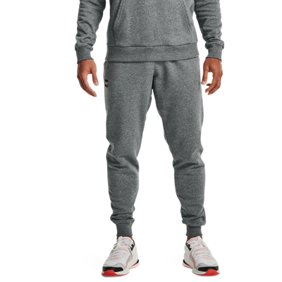 Under Armour Mens  Rival Fleece Jogger In Gray/white