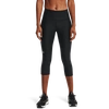 Under Armour Heatgear Armour No-slip Waistband Capris In Black/white