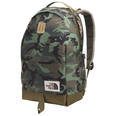 The North Face Daypack In Thyme Brushwood Camo/kelp Tan