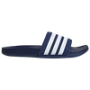 Adidas Originals Adidas Men's Essentials Adilette Comfort Slide Sandals In Dark Blue/white/dark Blue