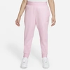 Nike Sportswear Club Fleece Big Kids' Pants (extended Size) In Pink Foam/white