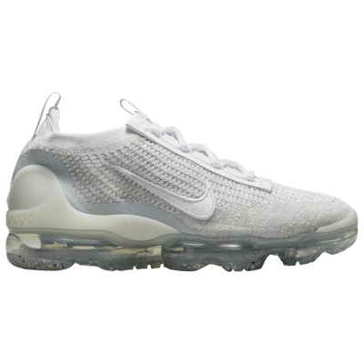 Nike Womens  Air Vapormax Flyknit 2021 In White/white/silver