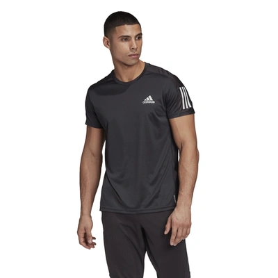 Adidas Originals Own The Run Recycled Jersey T-shirt In Black/reflective Silver
