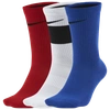 Nike Elite Kids' Basketball Crew Socks In White/red/blue