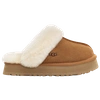 Ugg Disquette Sheepskin And Suede Comfort Slide In Chestnut/chestnut