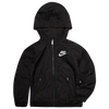 Nike Sportswear Windrunner Little Kids' Full-zip Jacket In Black/grey