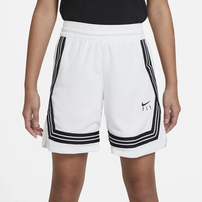 Nike Fly Crossover Big Kids' (girls') Basketball Shorts In White