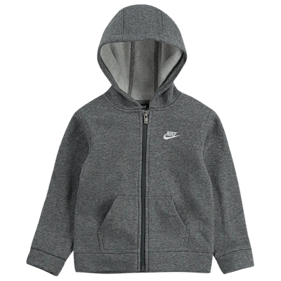Nike Kids' Boys  Club Fleece Full-zip Jacket In Gray/gray