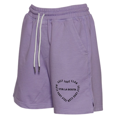 Viva La Bonita Womens  Self Love Club Shorts In Lavender/purple