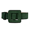 Beltbe Army Green Mini Square Buckle Belt In Buckle