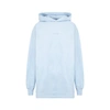 Acne Studios Fikka Logo Oversize Cotton Hoodie In Blue