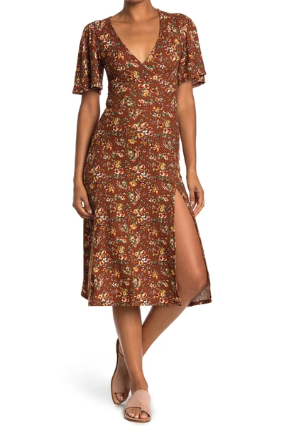 velvet torch midi dress Mustard Midi Dress