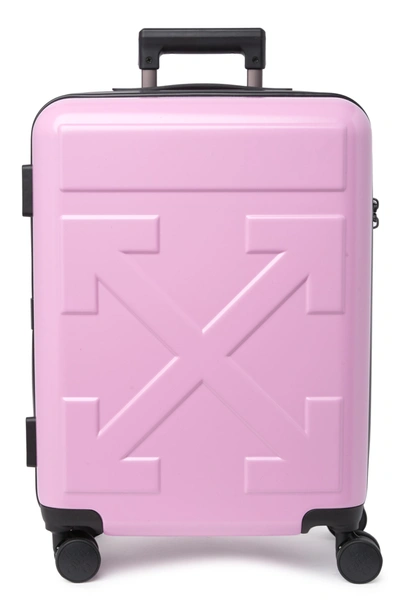Off-white Arrow Trolley Suitcase In Pink