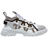 Mcq By Alexander Mcqueen Breathe Br-7 Orbyt Descender Leather-trimmed Ripstop Sneakers In White