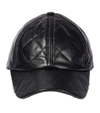 DOLCE & GABBANA 品牌标识吊坠皮革棒球帽,P00570730
