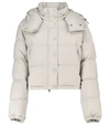 Moncler Avoine Hooded Quilted Shell Down Jacket In Grey