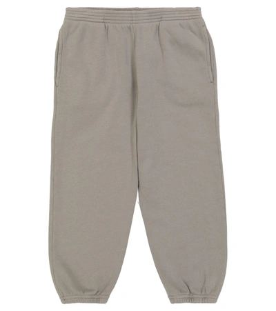 Balenciaga Kids' Logo棉质运动裤 In Grey