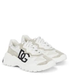 Dolce & Gabbana Daymaster Nylon And Suede Sneakers In White
