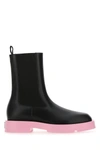 Givenchy Squared Flat Leather Chelsea Ankle Boots