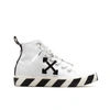OFF-WHITE MID TOP SNEAKERS,OMIA119F21FAB0010110 White