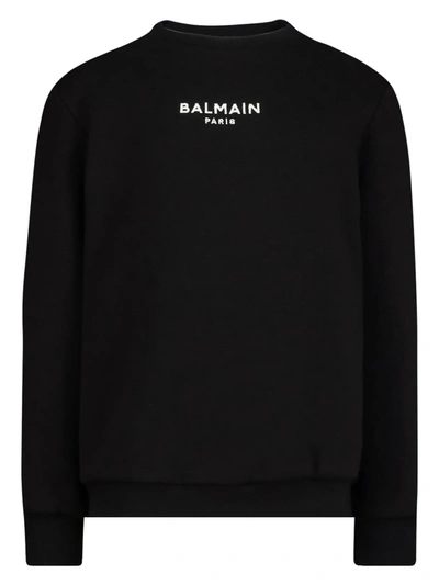 Balmain Kids Sweatshirt For Boys In Black