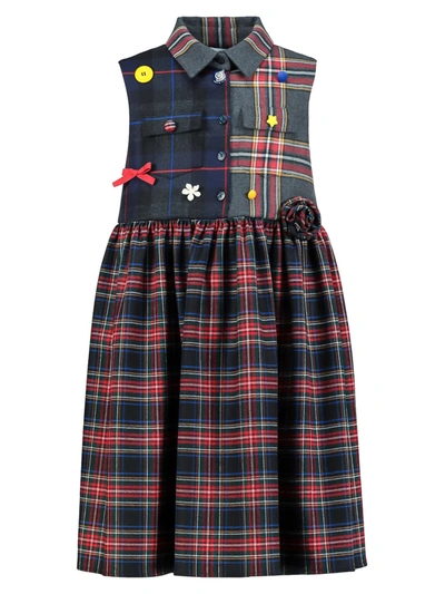 Dolce & Gabbana Kids Dress For Girls In Red