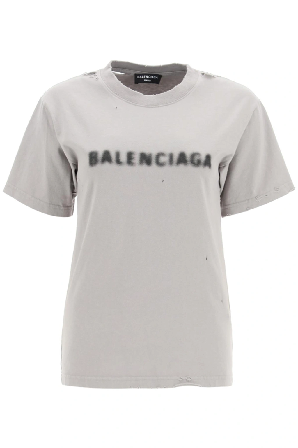 BALENCIAGA UNIFIT ロゴTシャツ Balenciaga T-shirt Unifit With Blurry Logo In Grey | ModeSens