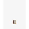 BOUCHERON QUATRE CLASSIQUE 18CT YELLOW, WHITE- AND ROSE-GOLD AND 0.14CT BRILLIANT-CUT DIAMOND SINGLE CLIP EARR,R03753850